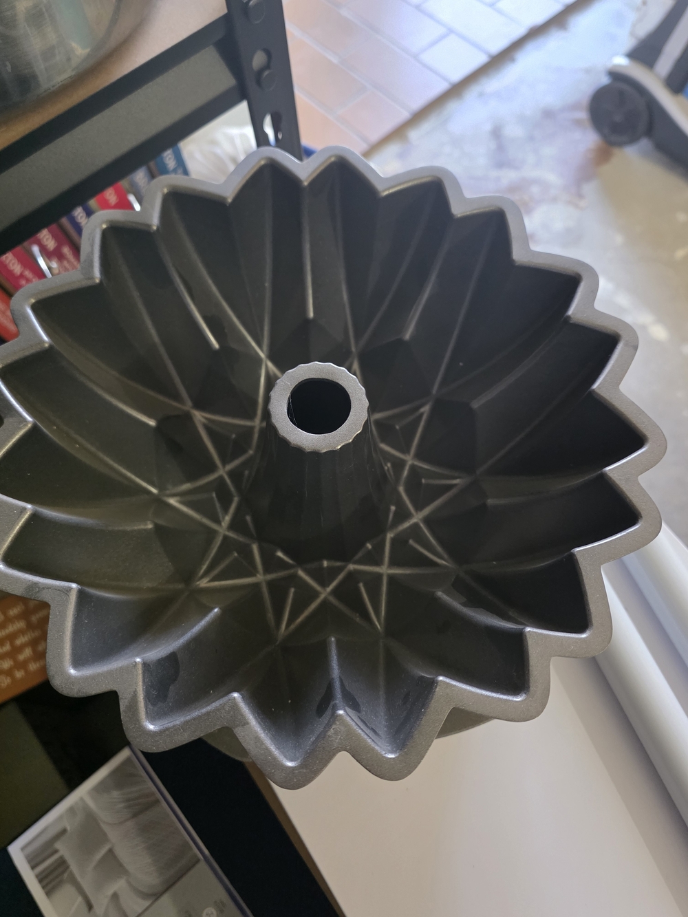 Non-Brand Grey Bundt Cake Pan - Starburst Design